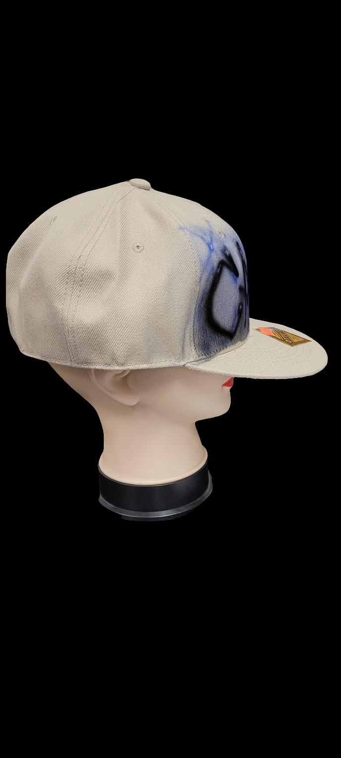 Custom Airbrushed Cali Fitted hat