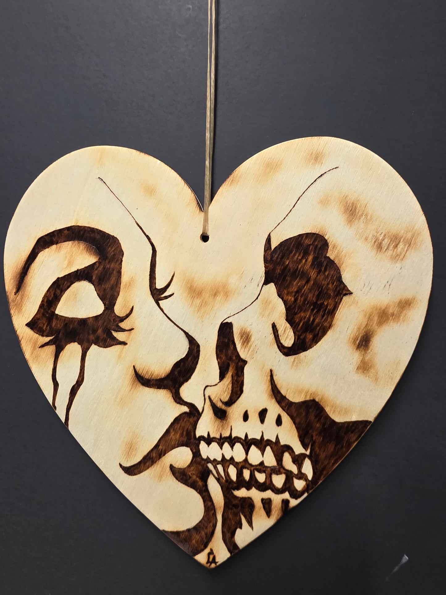Wood burned