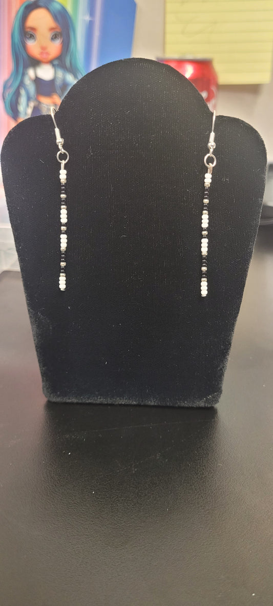 Custom made beaded earrings