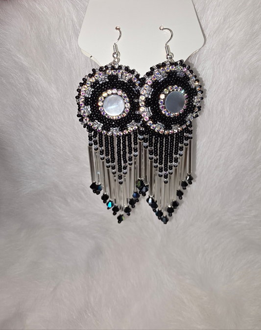 Hand beaded earrings