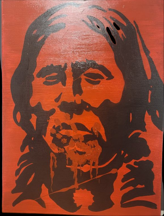 Custom acrylic Sitting Bull