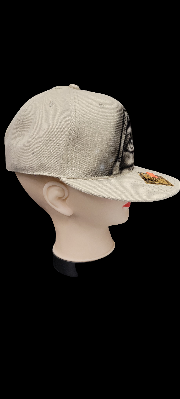 Custom Airbrushed llluminati Fitted hat