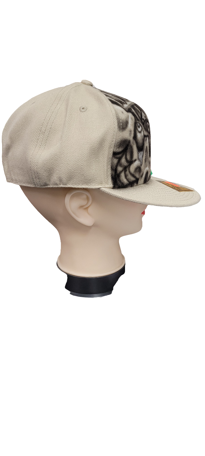 Custom airbrushed Skull & Mendocino County Hat
