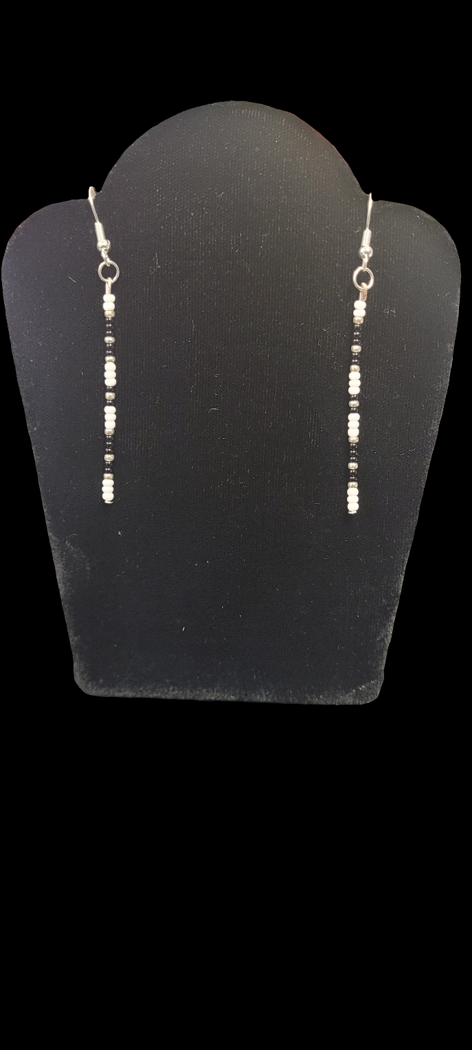 Custom made beaded earrings