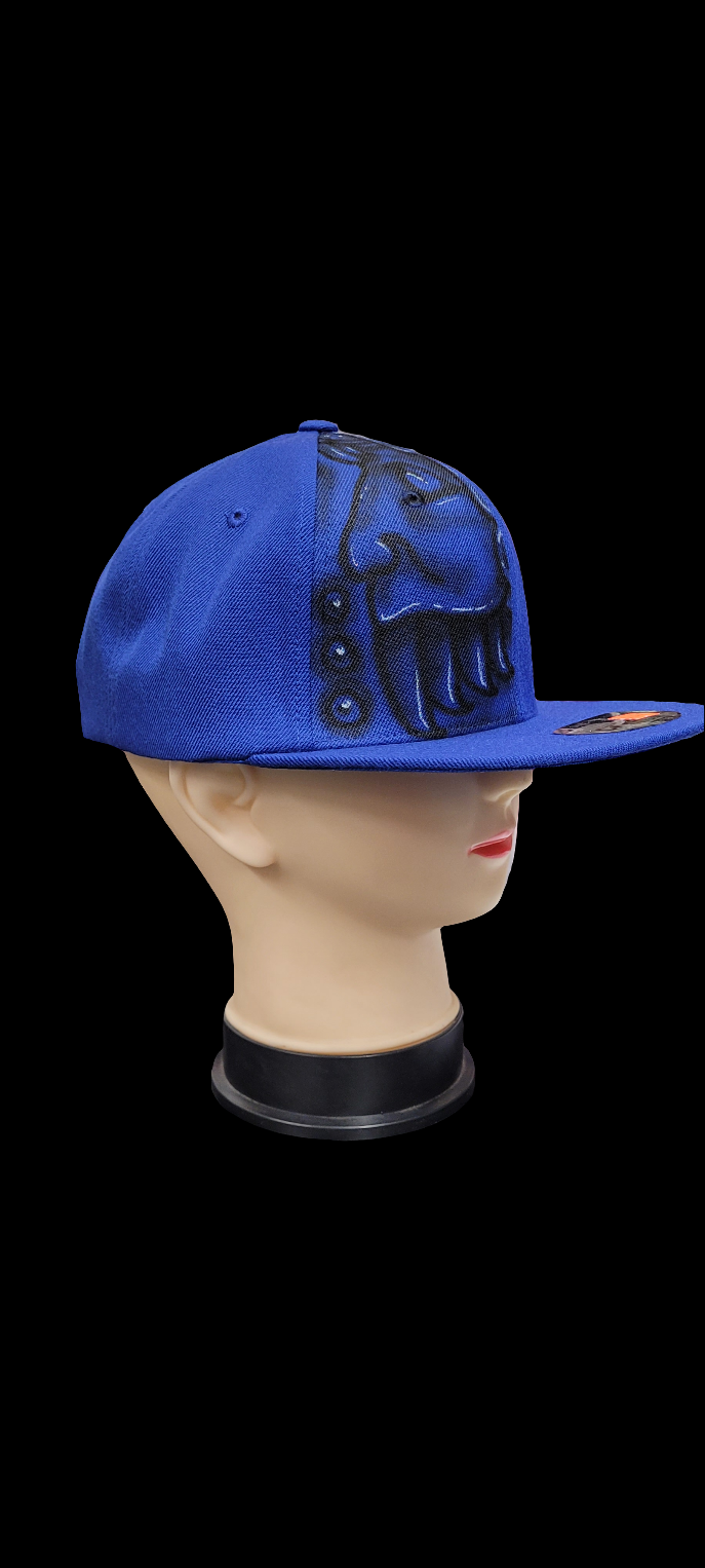 Custom Airbrushed Aztec hieroglyphics hat