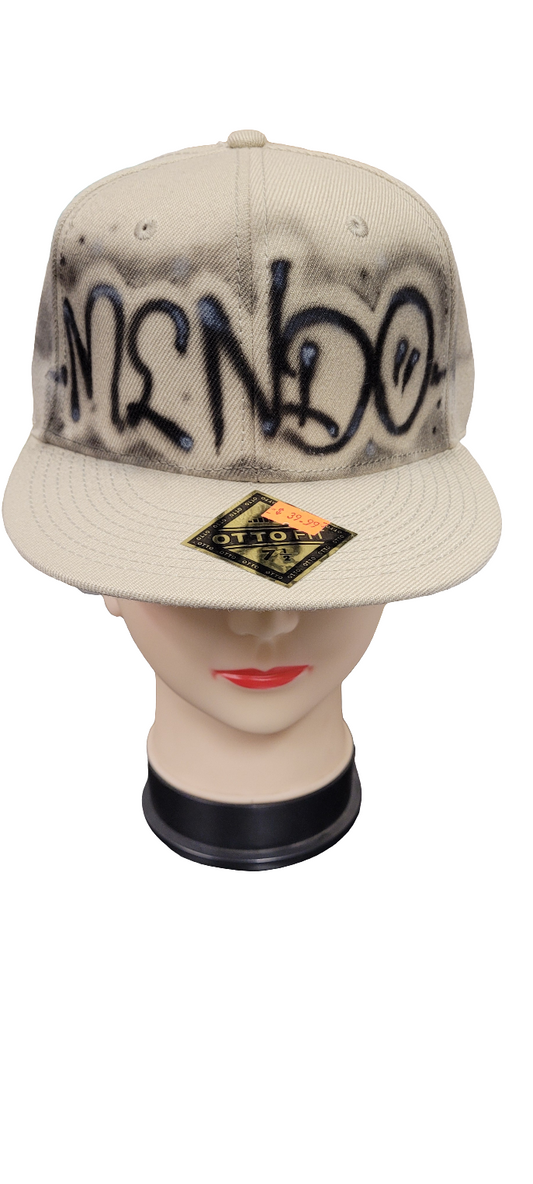 Custom Mendo Airbrushed Fitted Hat
