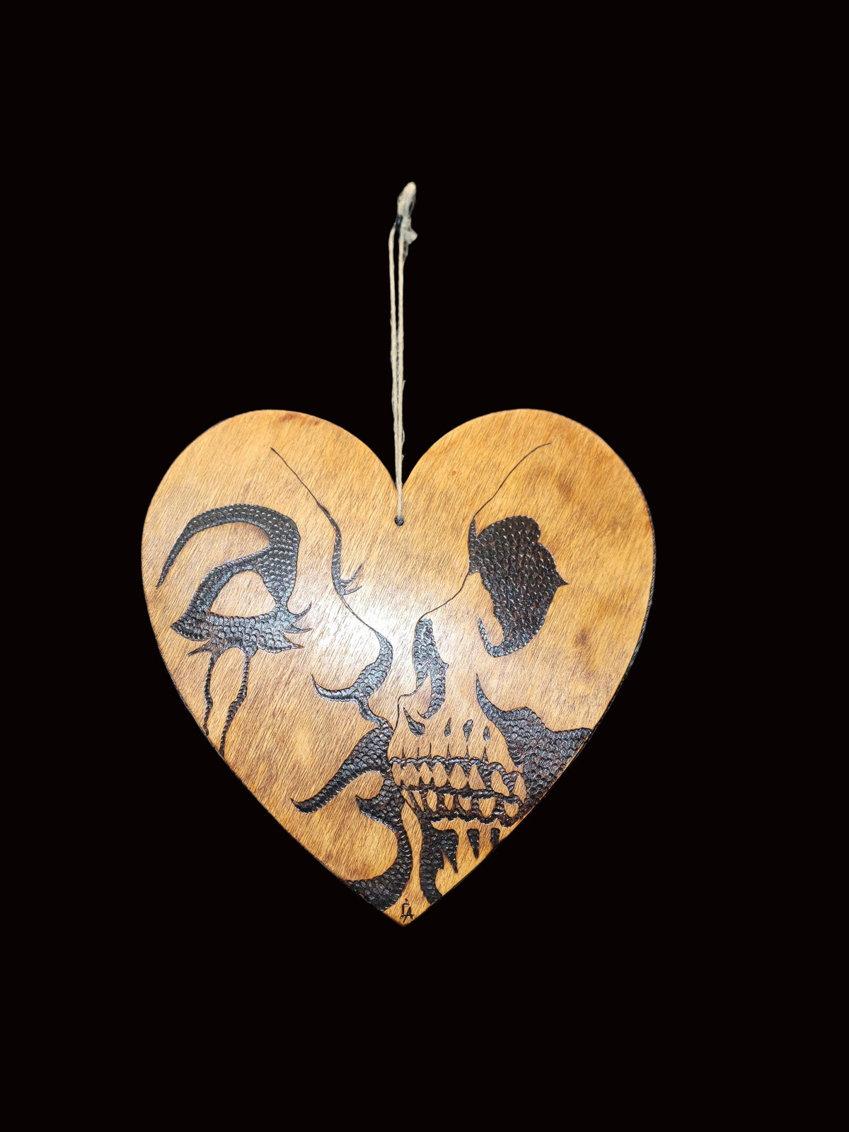 Wood burned