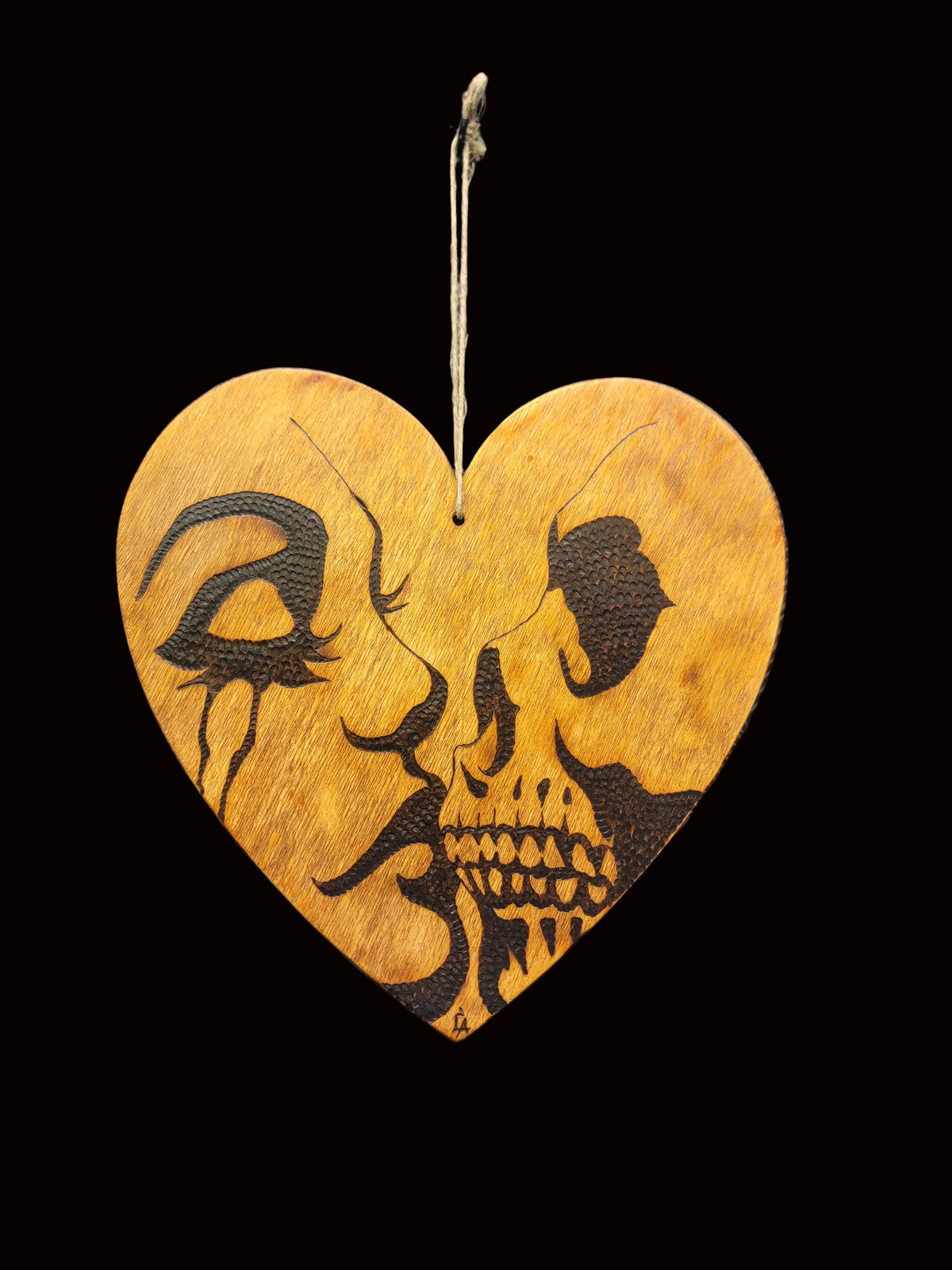 Wood burned