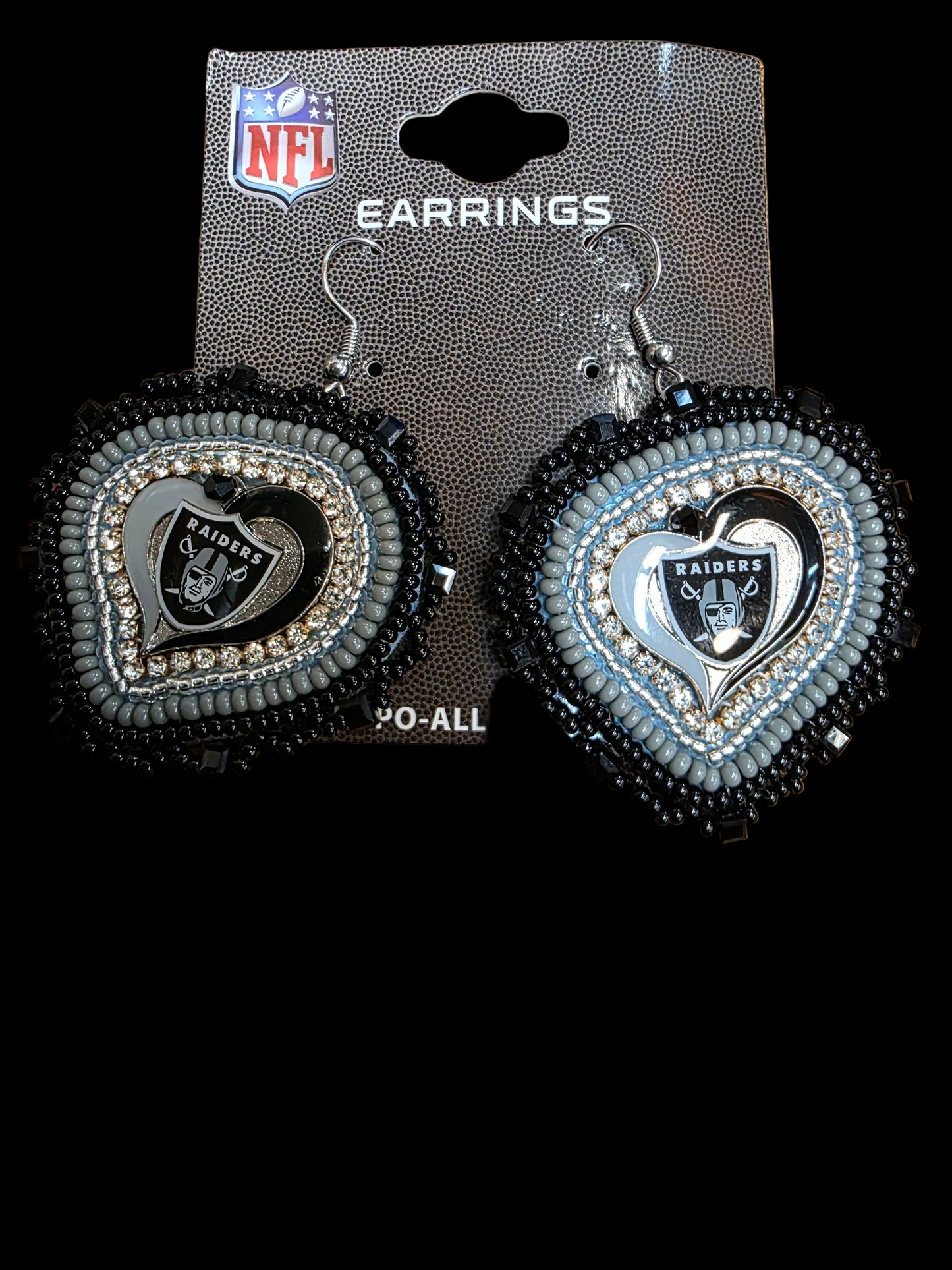 Raiders earrings