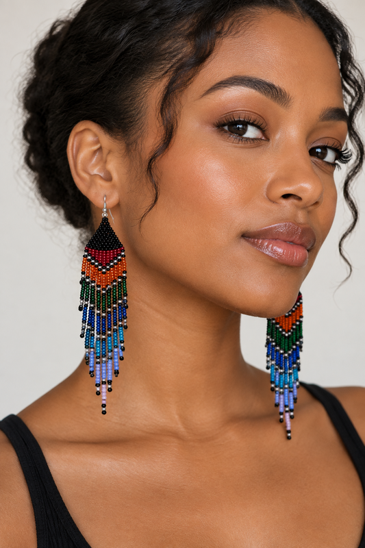 Custom beaded earrings